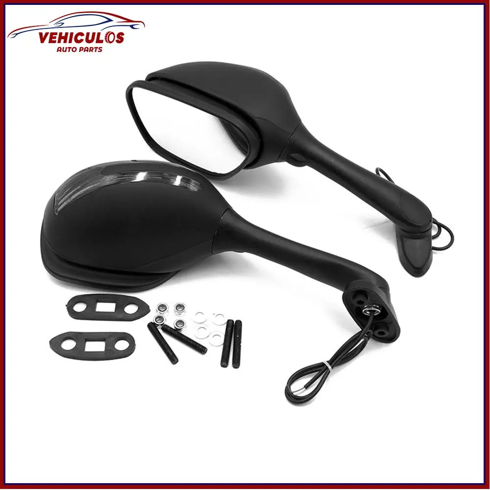

2pcs Rearview Side Mirrors LED Signal Light Lamp For SUZUKI GSXR 600 750 2006-2015 /GSXR 1000 2005-2015 K5 K6 K7 K8 K9 2010 2011