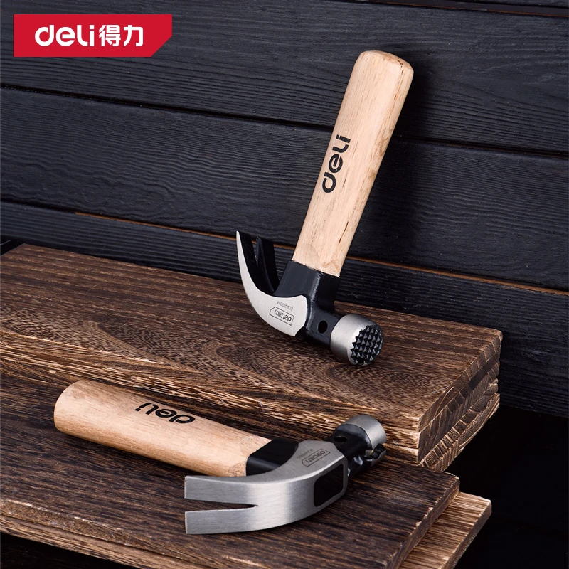 

1 шт. мини-молотки с деревянной ручкой, деревообрабатывающий портативный маленький железный молоток, универсальный молоток для ногтей, инструмент с наклонной поверхностью 10 унций