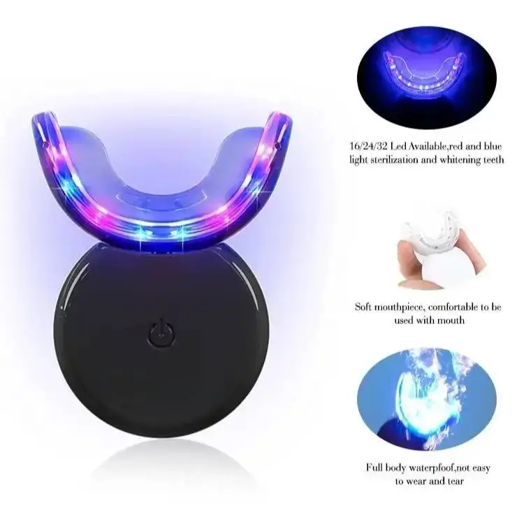 Dental Light Therapy Device Red Blue Light Massager For Teeth Gum Care Pain Relief Sensitivity Treatment Portable Oral Wellness