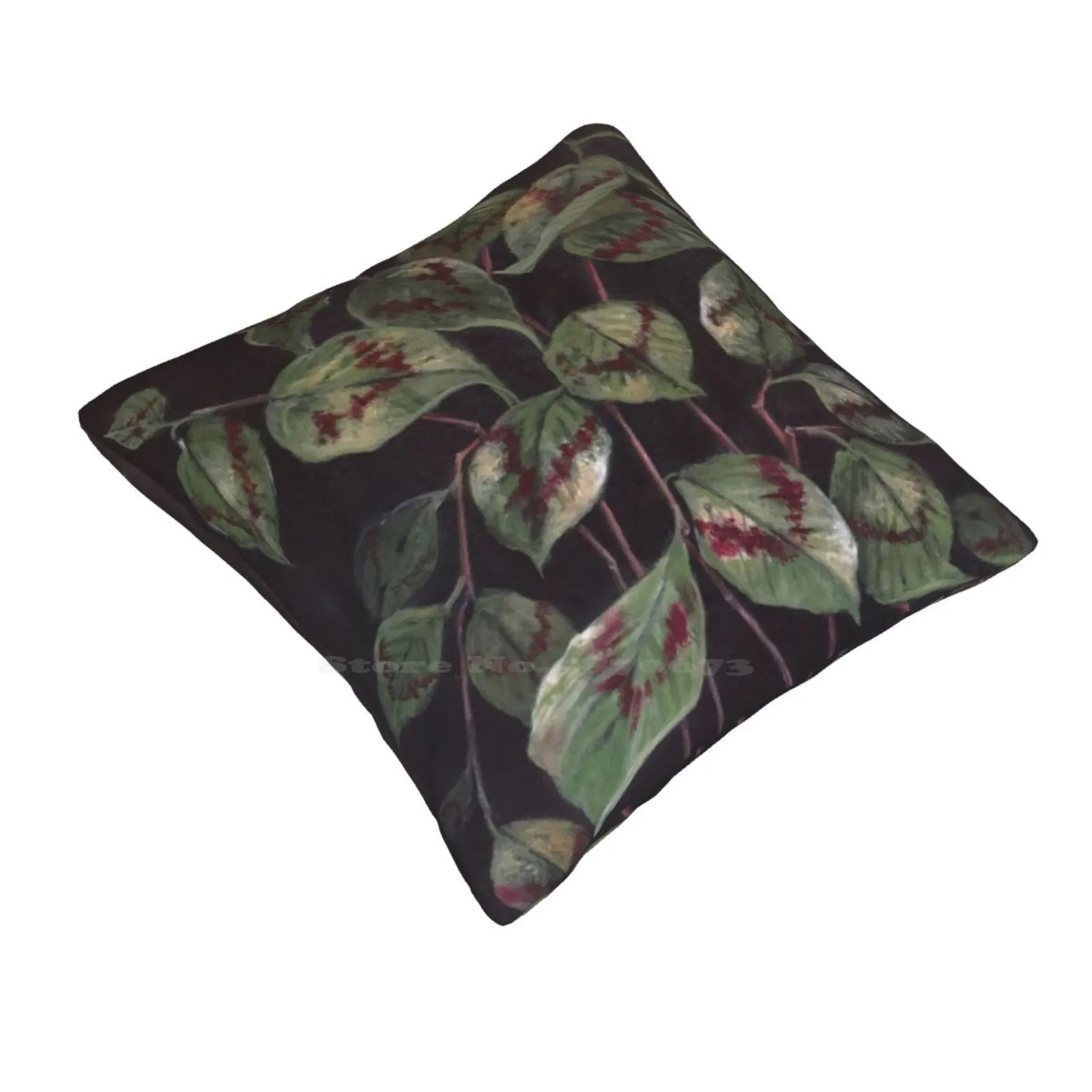 Painter'S Palette' Bedroom Office Hug Pillowcase Plants Flowers Gardens Jewels Green Crimson Beige