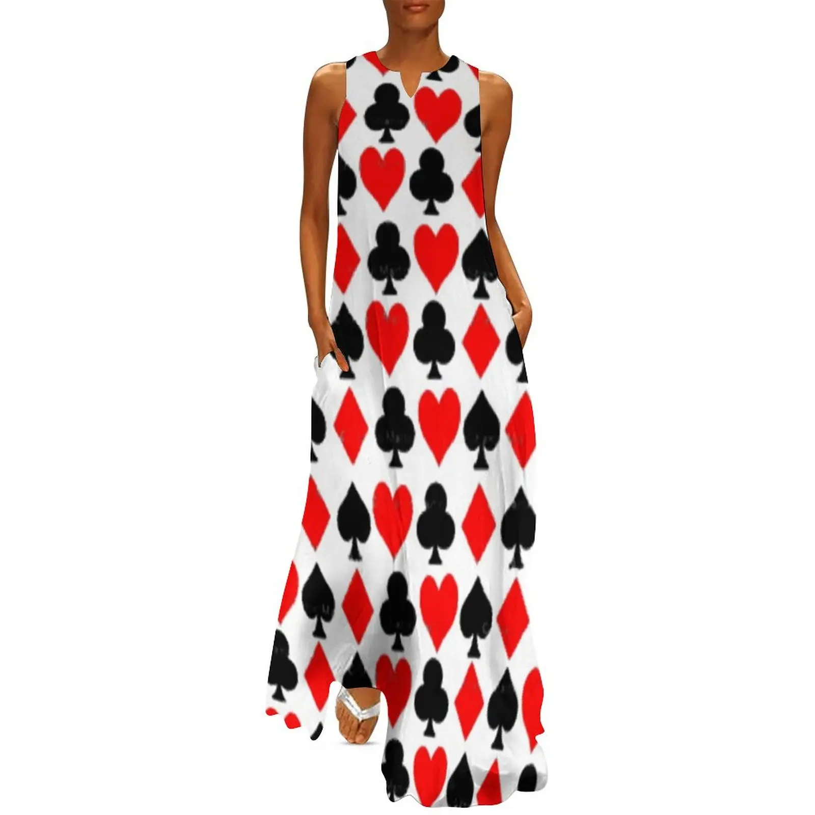 CASINO SUITES PATTERN ART Long Dress dress women elegant luxury summer dresses womens 2025 Dress