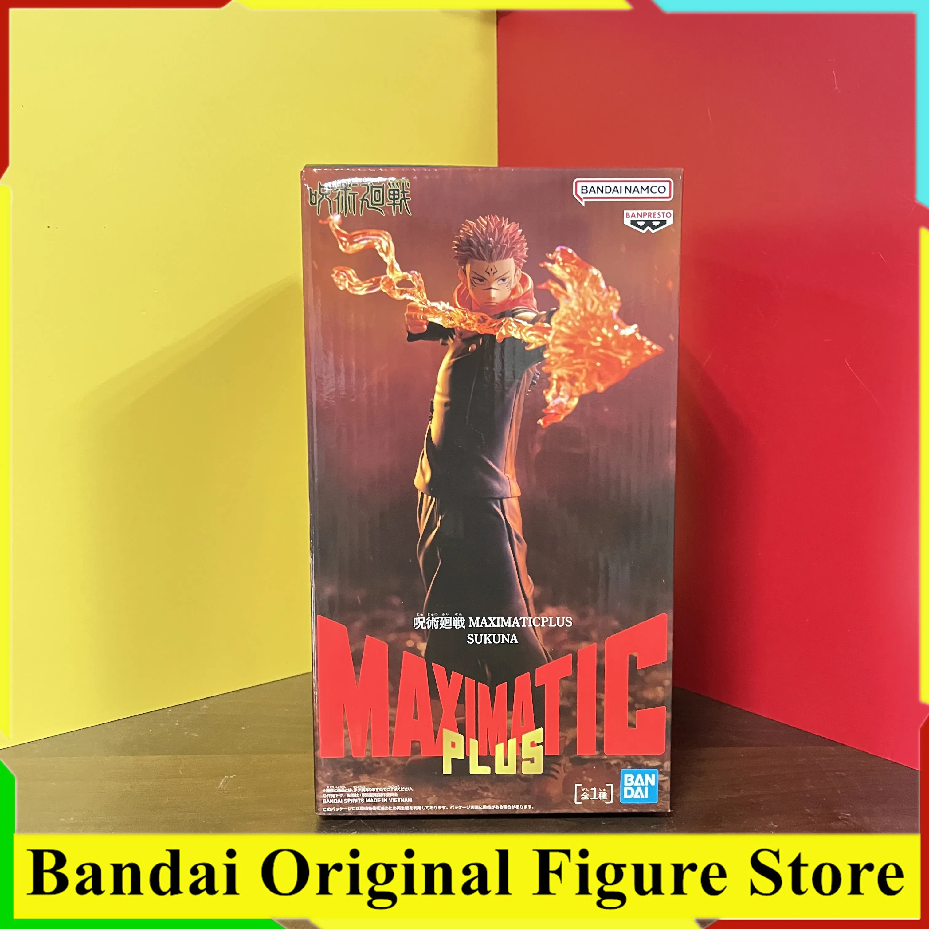 Figura de Ação Original BANDAI MAXIMATIC PLUS Ryomen Sukuna Jujutsu Kaisen, Modelo de PVC para Coleção de Animação