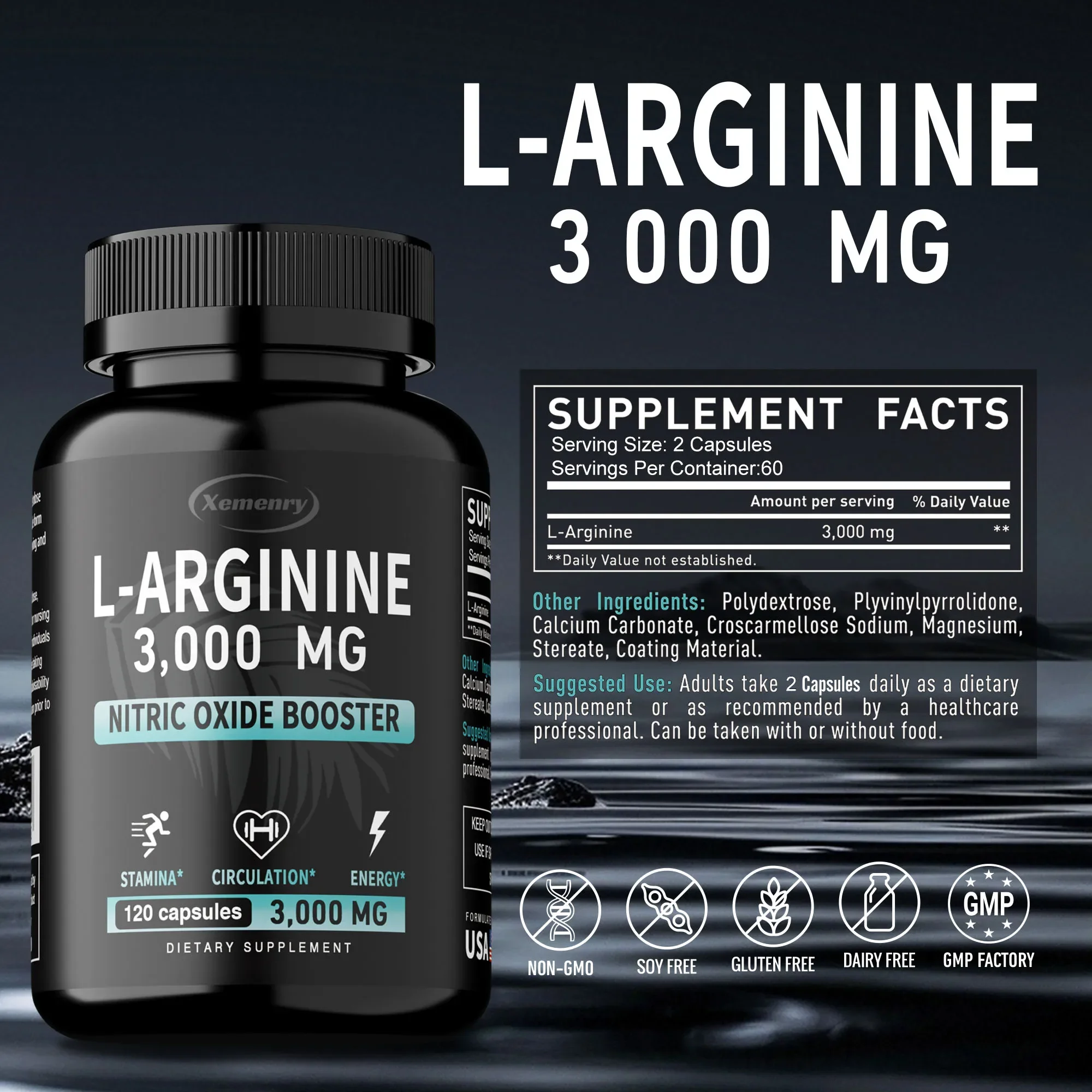 L-Arginine 3000mg S71581cb59b5f409c90be96de70abb75aj