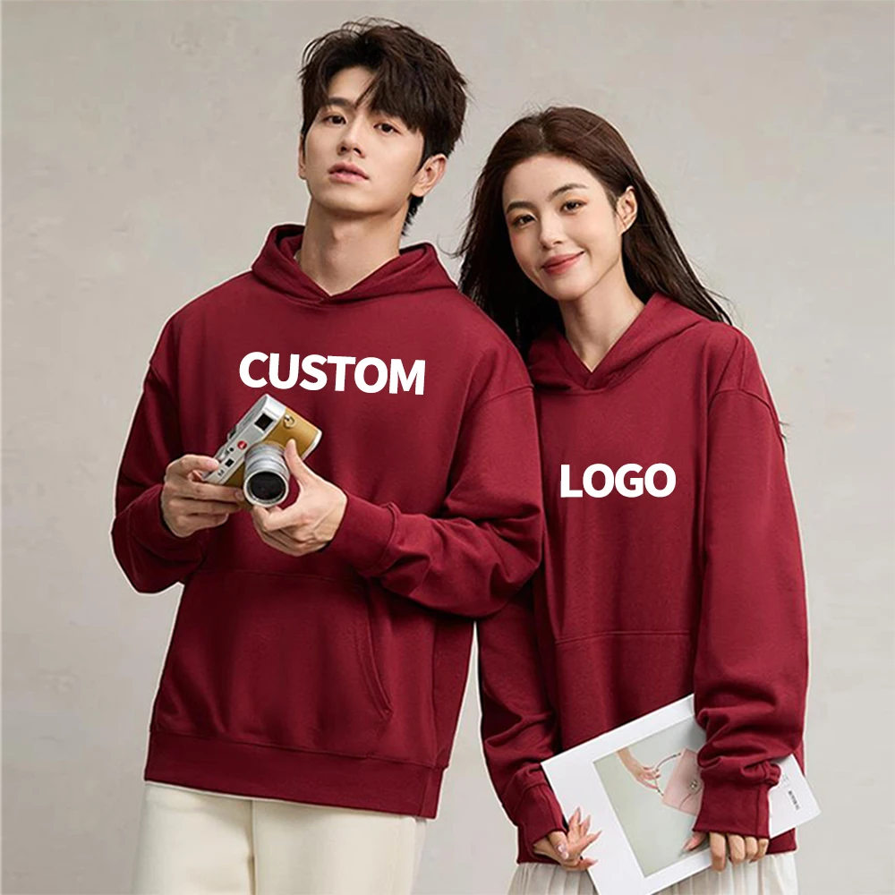 

Custom Graphic Printed 380gsm Fleece Cotton Polyester Warm Winter Streetwear Oversized Pullover Sweatshirt Hoodies