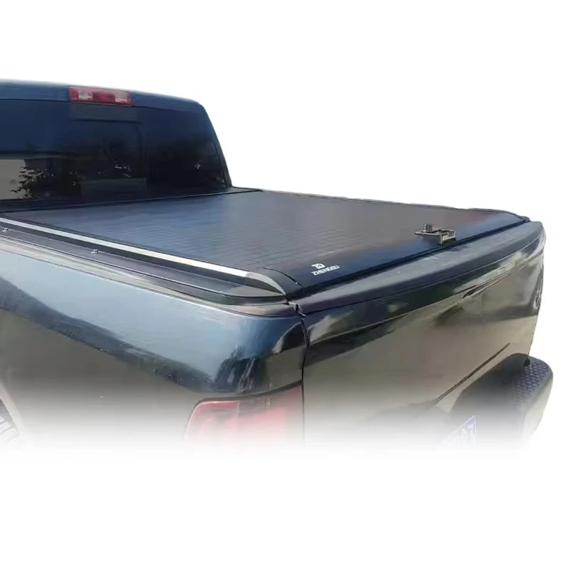 ForForDodge RAM 1500 5.7ft Manual Roll-Up Tonneau Cover Aluminum Flat Bed Cover With Password Keyless Lock For No-Drill Mounting