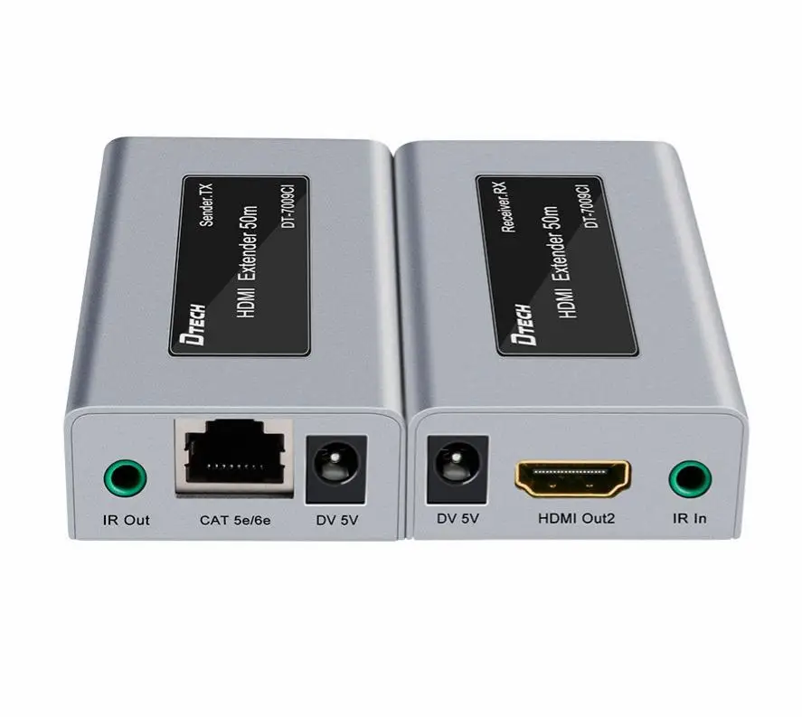 Extensor HDMI 50m Cabo extensor HDMI 1080p @ 60hz Extensor HDMI com IR