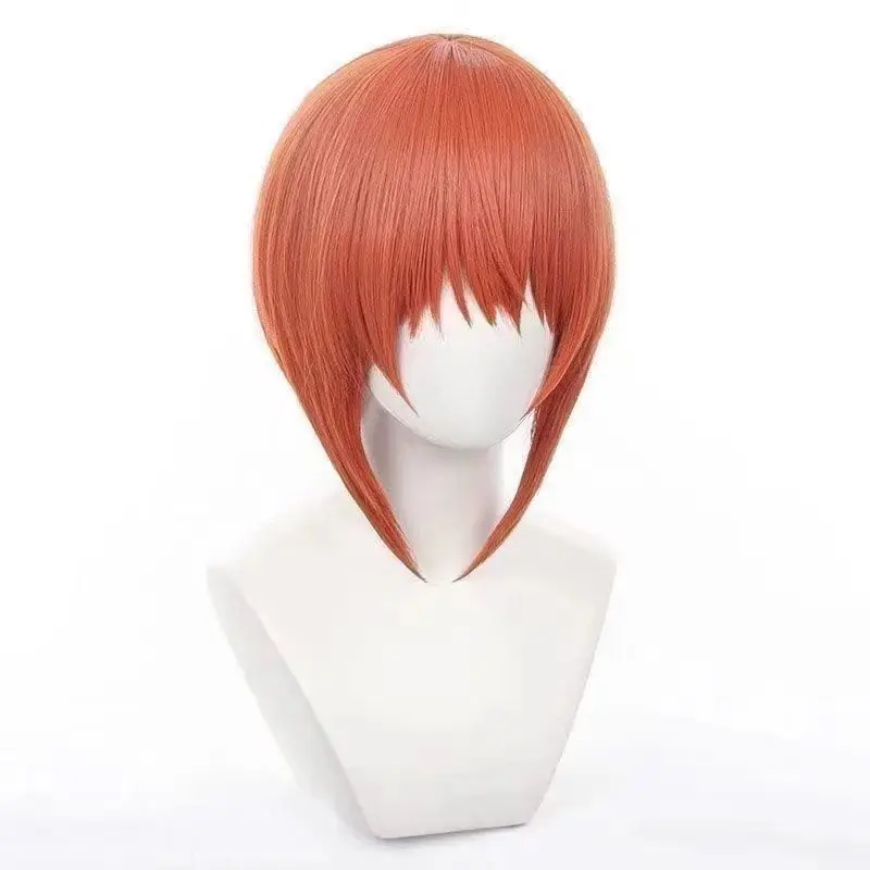 Kagura Cosplay Perücke von Gintama |   Trimmbar mit realistischem Kopfhaut- und Rosennetz, langen Koteletten