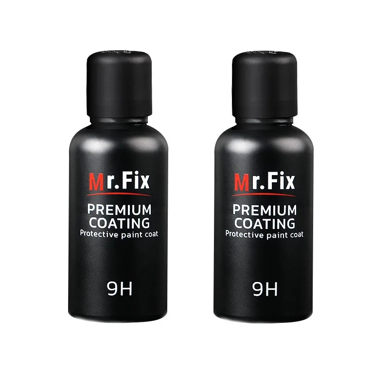 Nano Ceramic Car Coating 2x30ml Upgraded 9H Polish Liquid Crystal Set High Density Car Super Hydrophobic Coating Tools Mr.fix