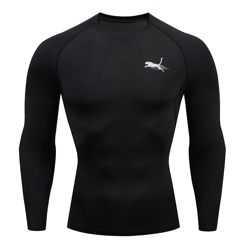Men\'s Long Sleeves Fitness T-shirt Dry Fit Gym T-shirt Sportswear Spring And Autumn Outdoor Sports Running Tees Tops For Men