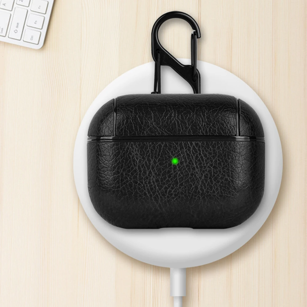 غطاء سماعة أذن من الجلد الصناعي لأجهزة AirPods 4 4th Gen حافظة لأجهزة AirPods Pro 2 2nd Pro2 حافظات لأجهزة AirPods 3 2 1 Funda سماعة الرأس Coque