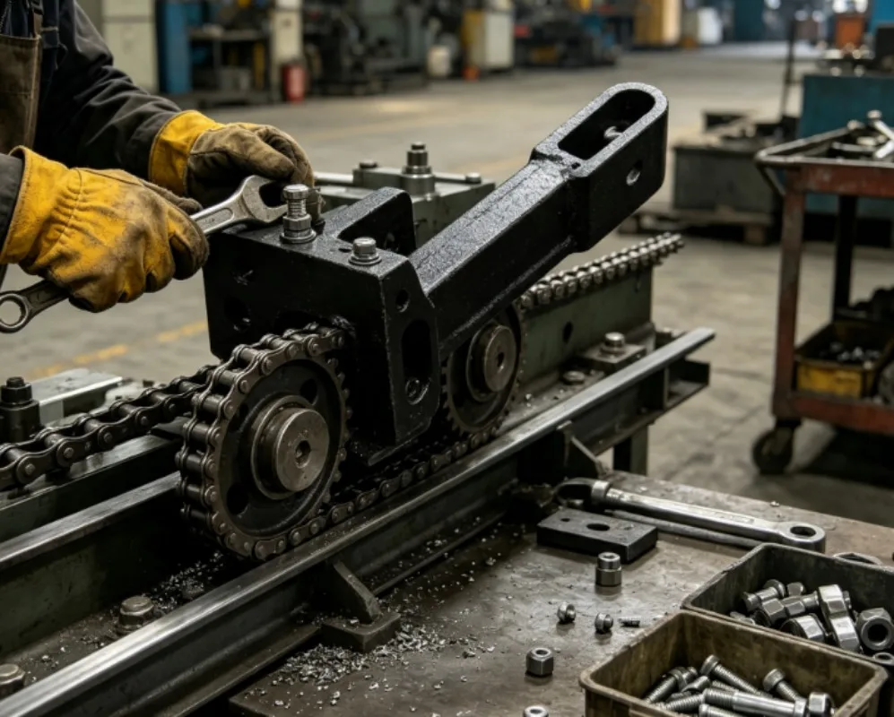 Chain Processing Equipment Assembly Parts Ductile Iron Connecting Bracket Link Accessory