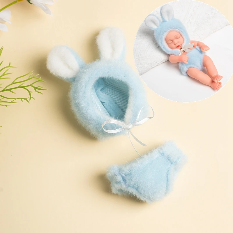 Doll Clothes for 8Inch 20cm Baby Dolls DIY Doll Accessories for Reborn Baby Dolls Sweater Jumpsuit Clothes for Mini Newborn Doll