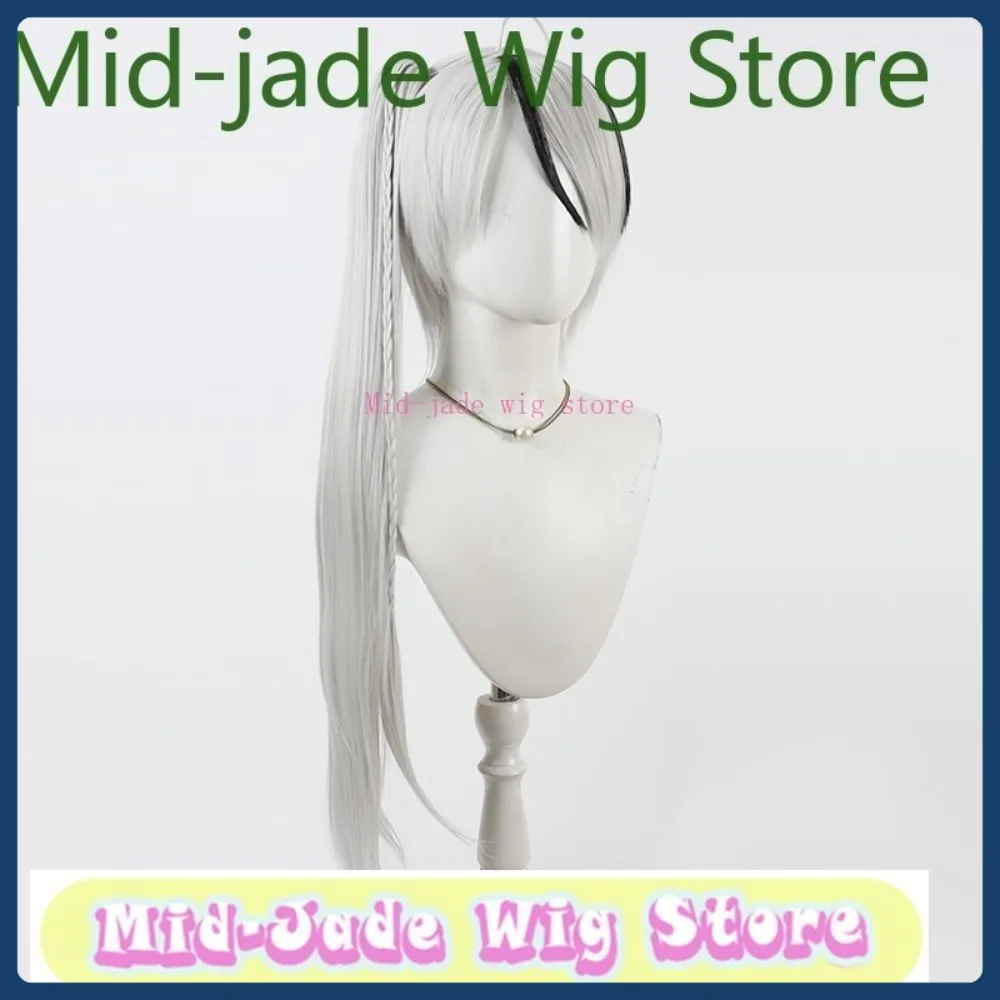 Mid-jade Pruik Winkel Yan Vismok Cosplay Pruik Halloween Anime Game Rollenspel Synthetisch Haar Kleding Rekwisieten