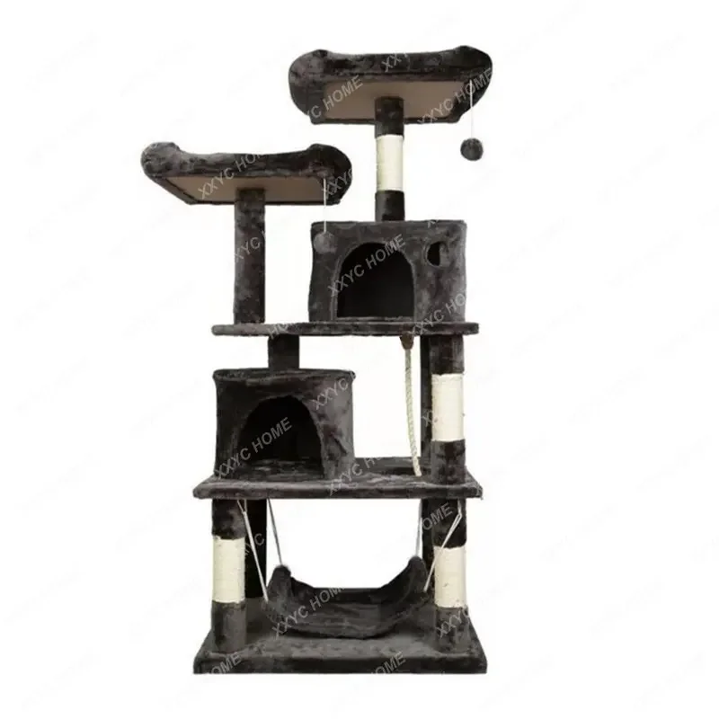 

Cat Funny Pet Toy Scratch Trees Climber Scratching Pole Villa Nest Hammock