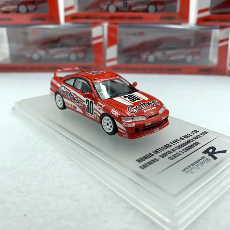 INNO 1:64 Honda INTEGRA TYPE-R DC2 No. 30 GATHERS alloy car models static