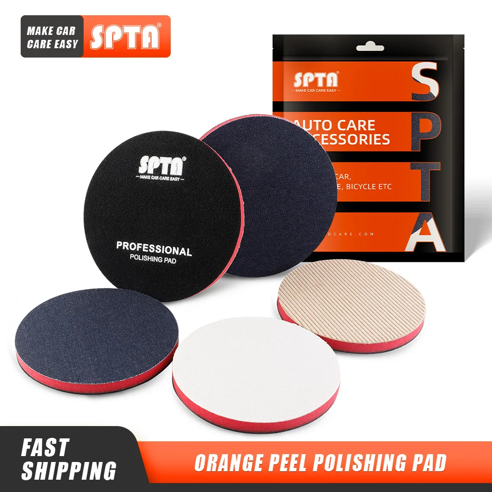 (Einzigen Verkauf) SPTA Auto Orange-peel Entfernung Polieren Polieren Pad Denim Pad 1000/2000/3000 Grit 3 "5" 6 "Denim auto Polieren Disc