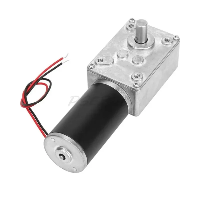 

12V 8mm Output Shaft High Torque Reduction Electric Gearbox Reverse Motor DC Turbine Worm Gear Reduction Motor