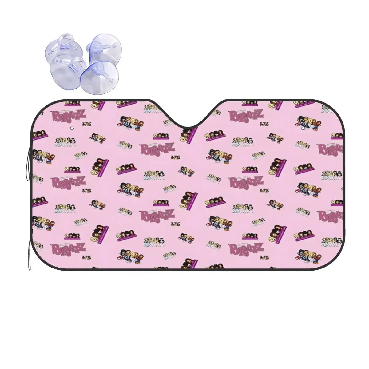 

Bratz Cartoon 3D Plaid Sunsha Windscreen Anime Collage Universal Car Front Window Visor 70x130cm Car Sunsha Solar Protect
