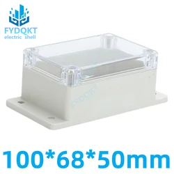 1pcs 100x68x50mm Small Electronics Enclosure Clear Plastic Enclosure Waterproof Junction Box Switch Box DIY PLC Project Box