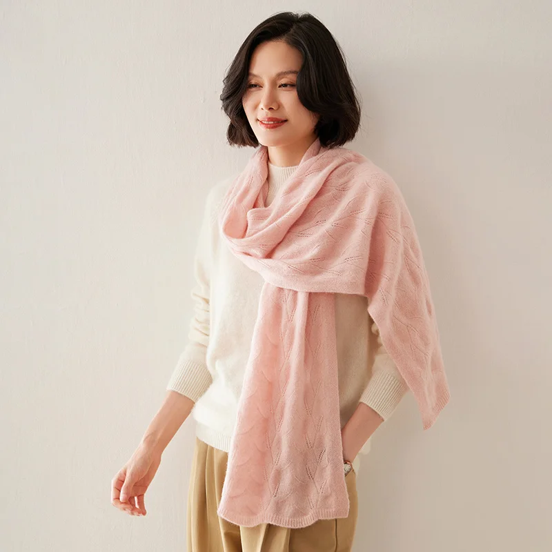 KOIJINSKY New Cashmere 175*40 Women in spring, autumn and winter, soft warm needle knitted scarf