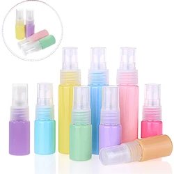 5PCS Empty Colored Plastic Spray Bottles Travel Size Fine Spray Containers For DIY Home Plants Aromatherapy Perfume Beauty Care