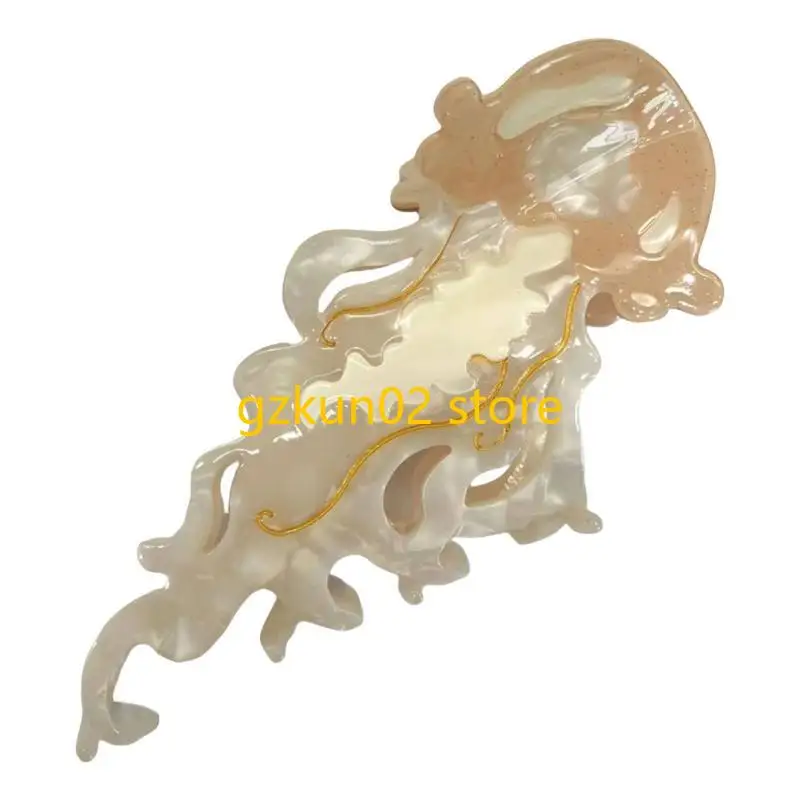 

KXRB Acetate Hair Clip Strong Jellyfish Hair Claw For Secure Wear Women Hair Decors