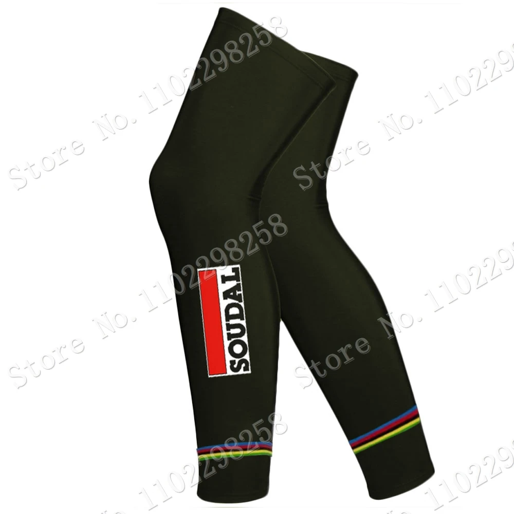 2023 Soudal Quick Step World Champion Leg Warmers UV Protection Julian Alaphilippe Cycling Arm Warmer Road Bike Leg Sleeve MTB