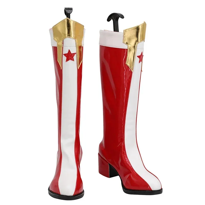 2025 11 XT8Diana 프린스 레드 슈즈 코스프레 롱 부츠 여성 남성용 맞춤 제작@XT6!