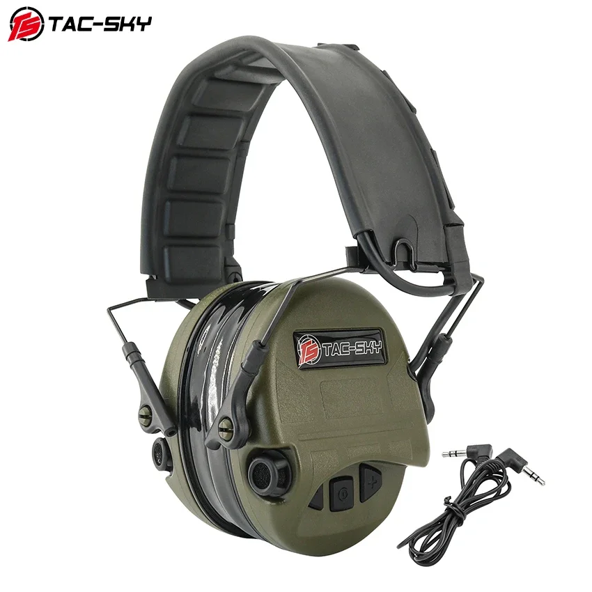 TS TAC-SKY NEW for SORDINULTRA IPSC Tactical Headset, Silicone Earcups, Airsoft Shooting Noise Canceling Pickup Tactical Headset