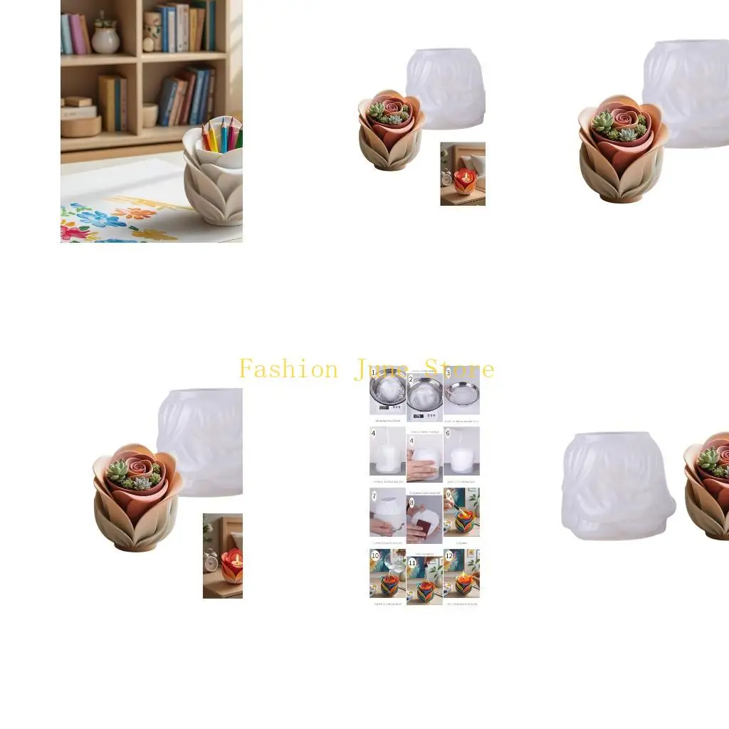 

N5KA Многоцелевой силиконовый аксессуар для формы для цветочных горшков с цементным литьем и художественными проектами