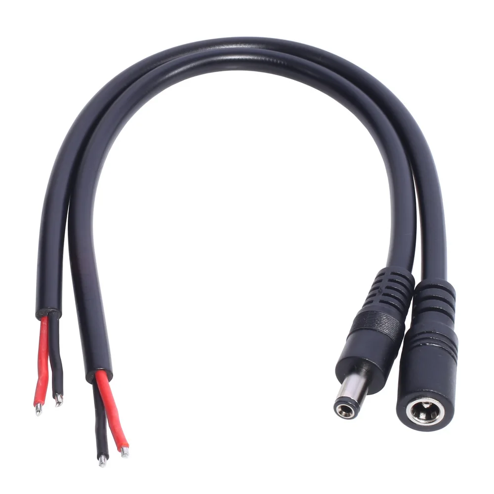 DC power cord 5521 female high-power connection short wire 5.5 * 2.1mm male and female 1.5 square meters