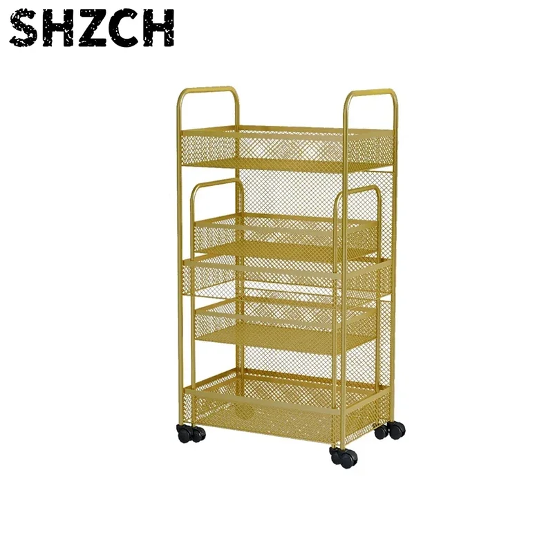 Salon Rolling Cart Portable Beauty Storage Trolley for Nail Hair Tattoo Tools 3-Tier Metal  MobileOrganizer Salon Trolley