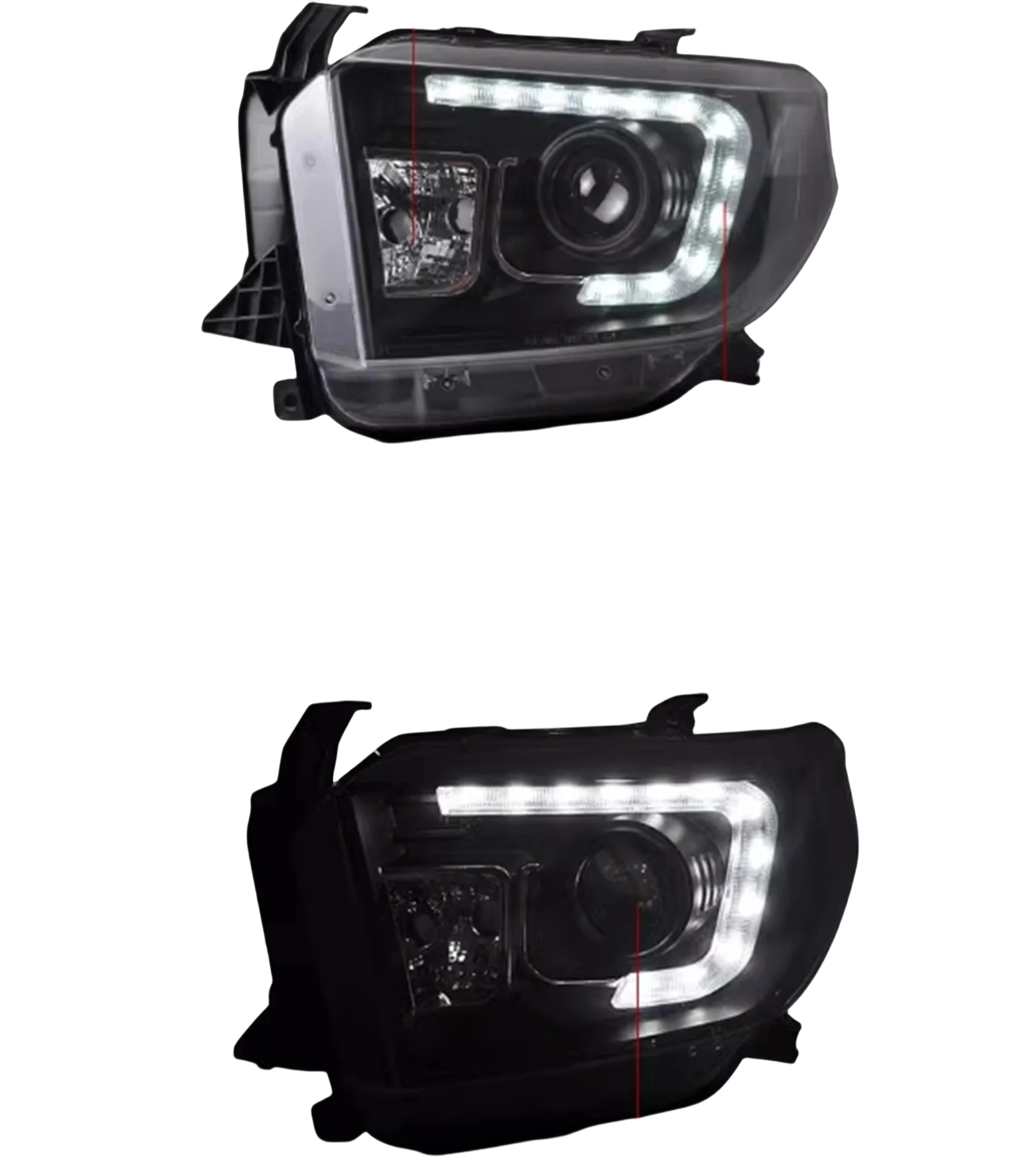 LED Headlight Headlamp for Toyota Tundra 14-18 DRL Daytime Running Light High low beam Turn signal