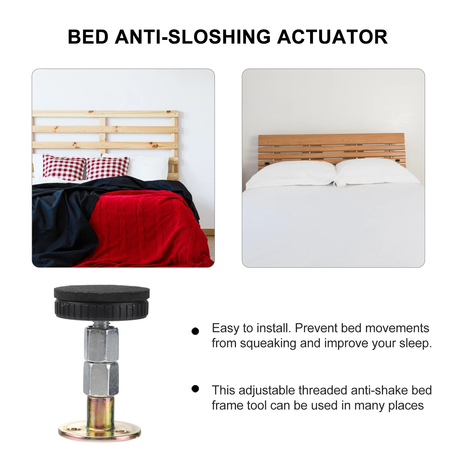 Bedside Anchor Fixator Self-adhesive Frame Anti-Shake Tool Fasteners Support Stabilizer Furniture