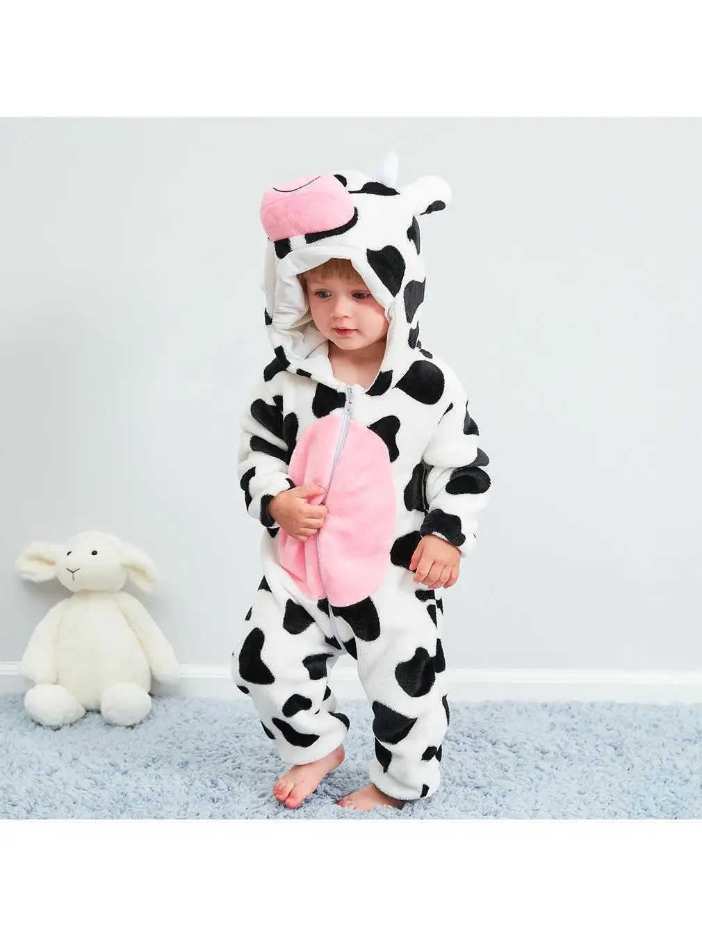 

Осенне-зимний детский костюм Rer, одежда для выступлений, Spwear, корова, животный узор, ткань для здоровья, детская одежда, детская одежда для скалолазания...