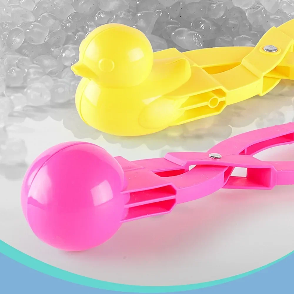 1pc Snowball Maker Clip Creative Heart Snowflake Duck Shape Snow Sand Mold Tool Winter Outdoor Fun & Sports Toy for Kids Adult