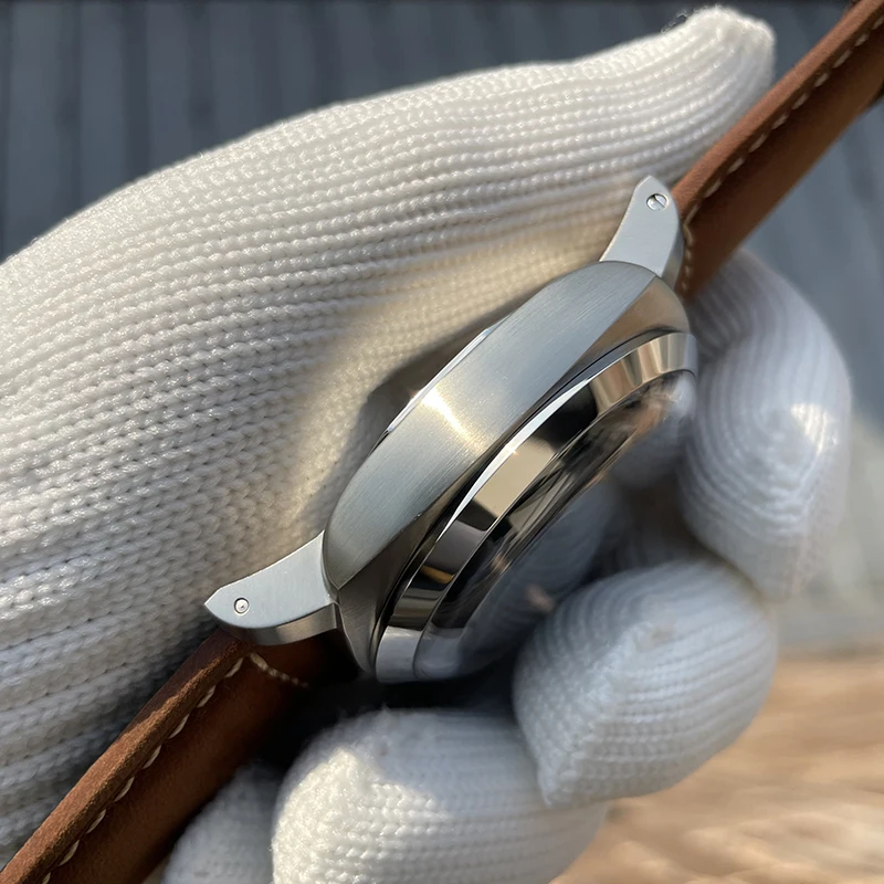 Reloj Automático STEELDIVE para hombre, reloj de pulsera deportivo mecánico de 47MM, resistente al agua 100ATM, zafiro luminoso C3 NH35, protege la corona del puente