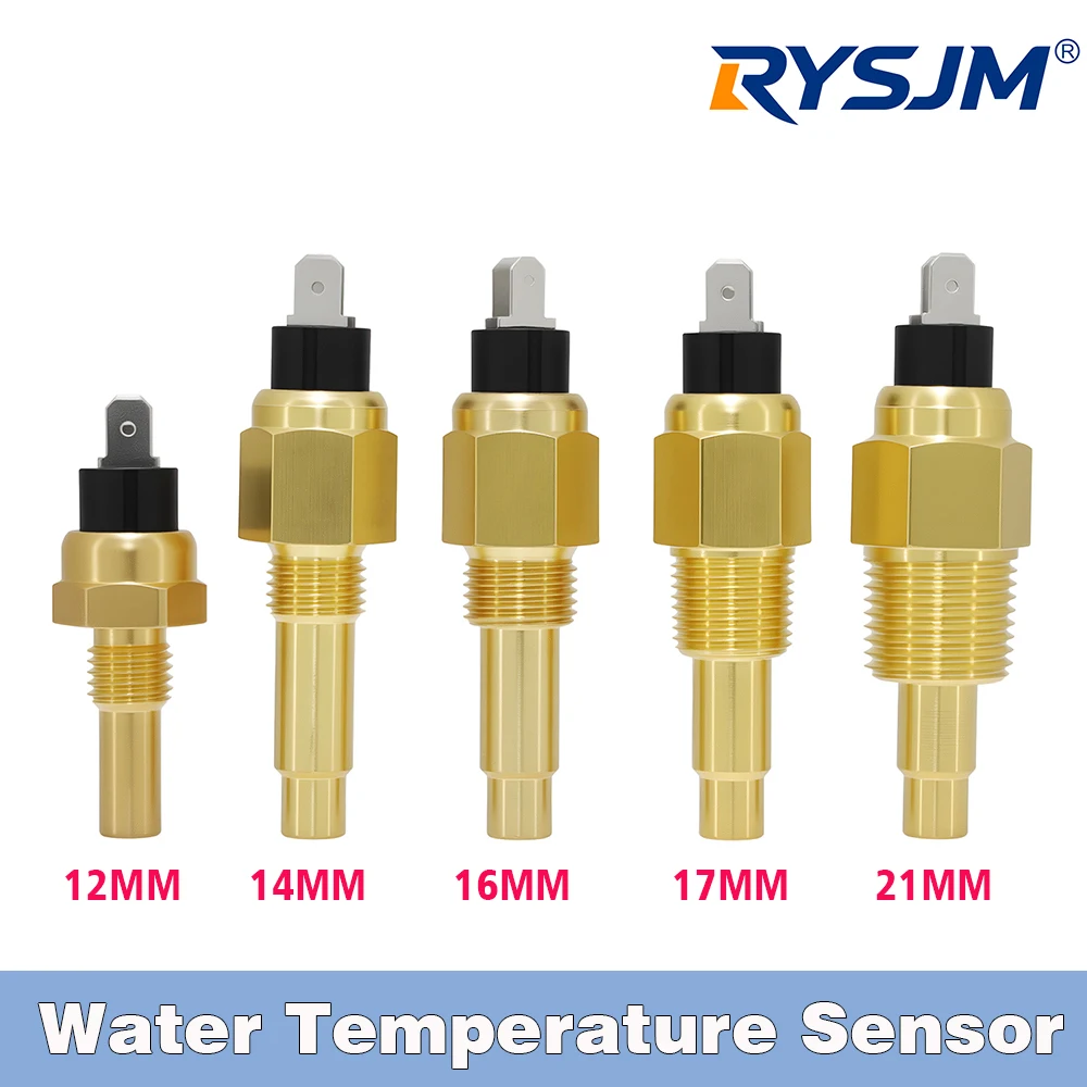 

12MM 14MM 17MM 21MM Thermometer Sensor -40℃~150℃ Alarm Generator Parts Transmision Electric Water Temperature Sensor NPT3/8