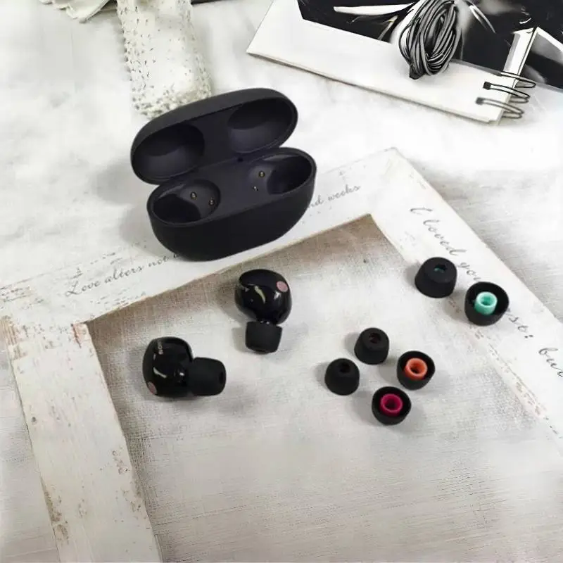 6 pçs pontas de ouvido de silicone para WF-1000XM5 1000xm4 1000xm3 fones de ouvido substituição tampões de ouvido tampões de ouvido acessórios