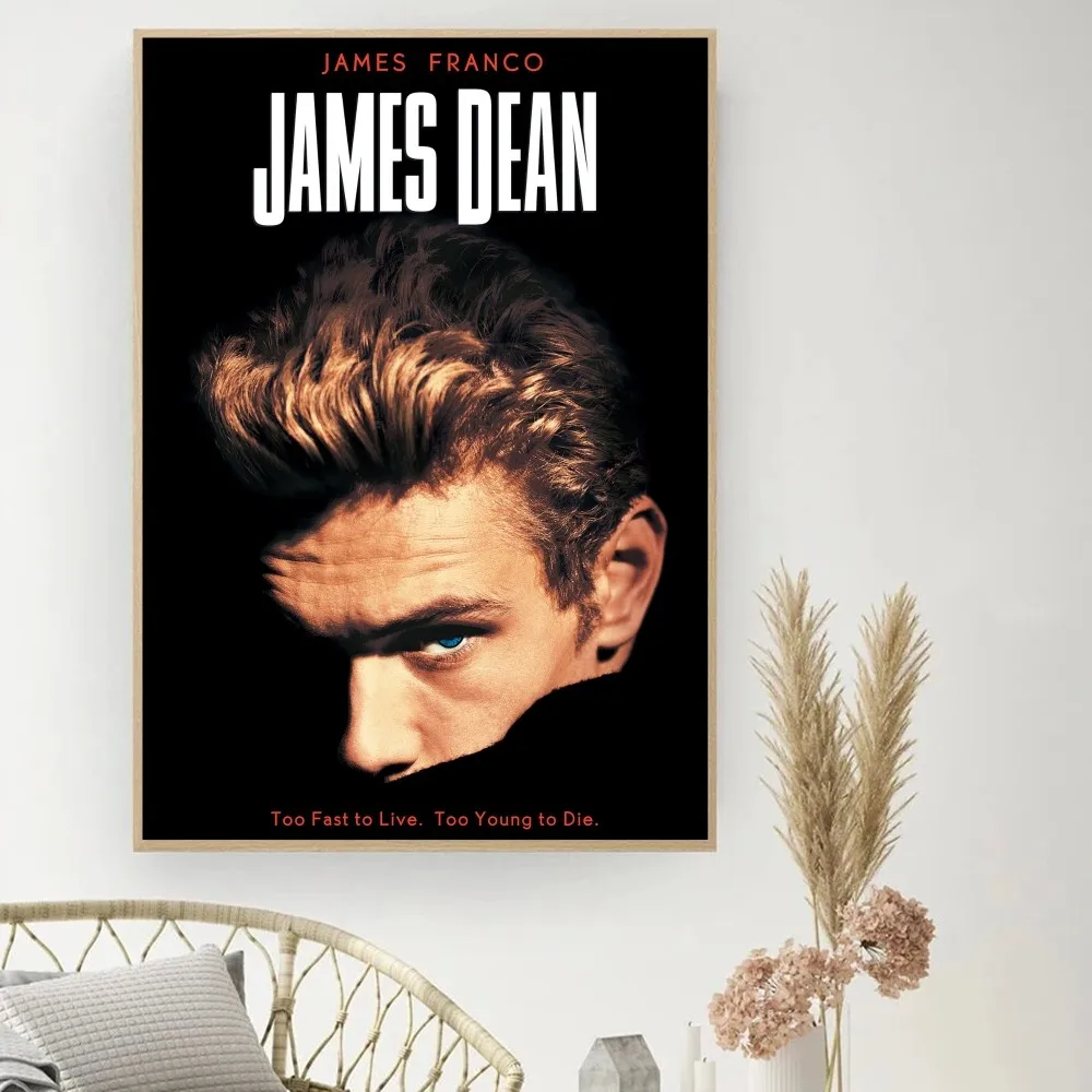 Classic Vintage Actor James Dean Poster DIY Vintage Movie Poster Wall Art Painting Study Stickers Small Szie Wall Painting