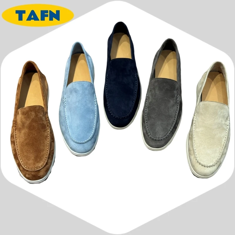 

Rubber Outsole High-End Beautiful Trendy Comfortable Refined Niche Men's Moccasin Loafers with Flexible Outsole AE2814