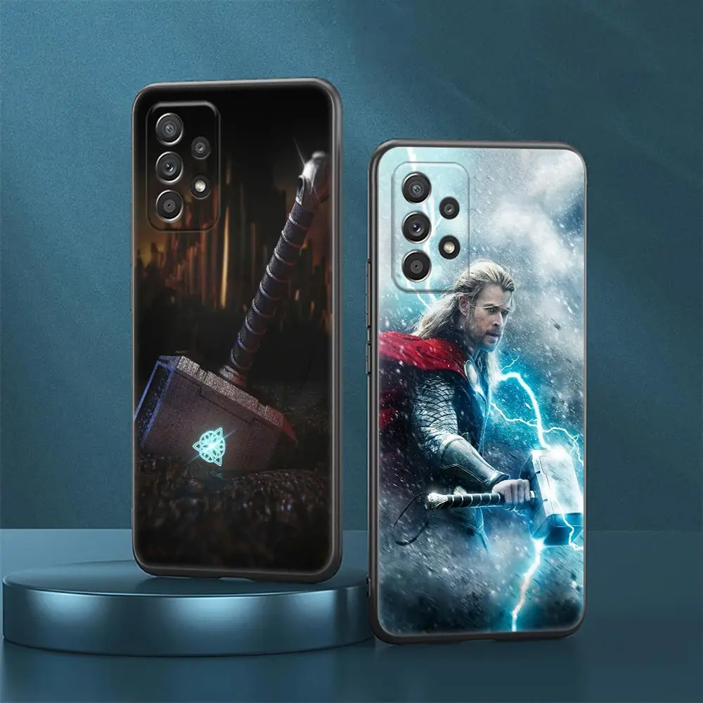 Thor Hammer Marvel Hero Funda For Samsung Galaxy A23 5G Cases A13 4G A24 A23 A12 A14 A21s A22 A01 A02 A03 A04 S Soft Phone Cover