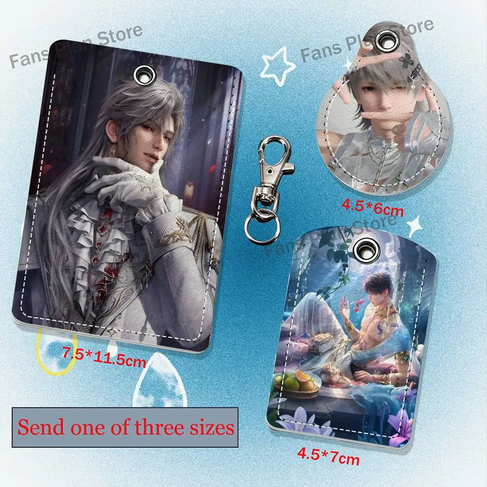 L-Love  D-Deepspace Cartoon Movie Singer Game Anime Leather Card Holder Can Store Access Control ID Card Subway Air Tag Case