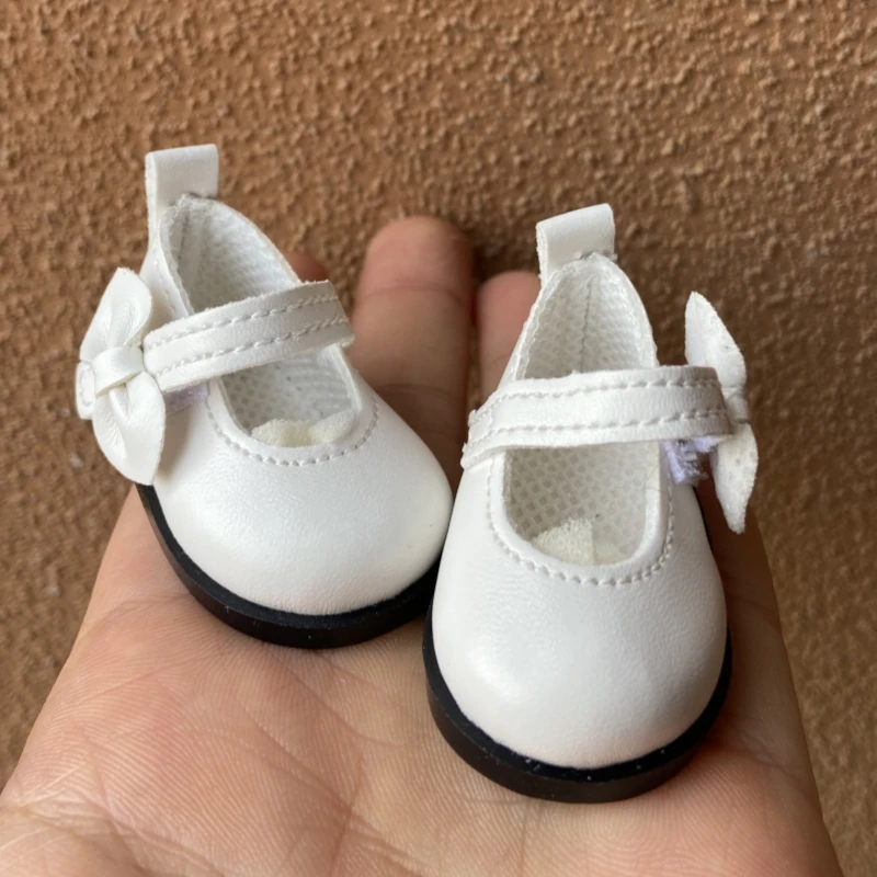 Tilda 5cm Shoes For Dolls BJD Toy 1/6 Cute Bow Knot Design for EXO 20cm Korea KPOP Plush Dolls Littlefee Accessorries Doll Toy