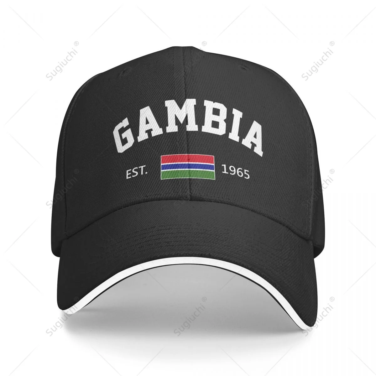 Baseball Cap Gambia EST.1965 Independence Day Men Women Unisex Hip Hop Sandwich Caps Snapback Golf Hat Fishing