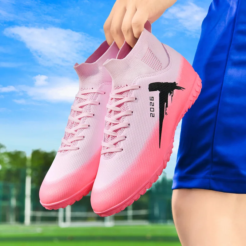 جديد أحذية كرة القدم المهنية عالية الجودة أحذية ملعب كرة القدم عدم الانزلاق التدريب رصع سريع كرة القدم المرابط الرجال النساء الأحذية