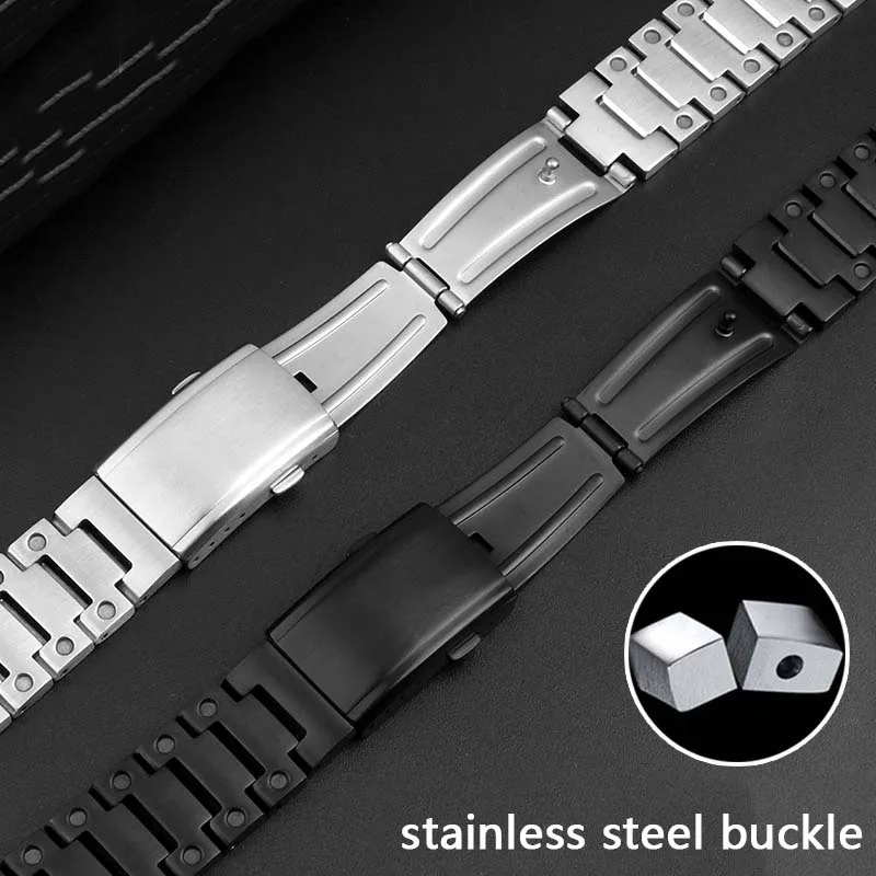 Hot Sale Solid Stainless Steel Metal WatchBand For Casio Edifice Series GST-B400 EFB-680 CL-7A ECB-10D Watch Bracelet 14mm Strap