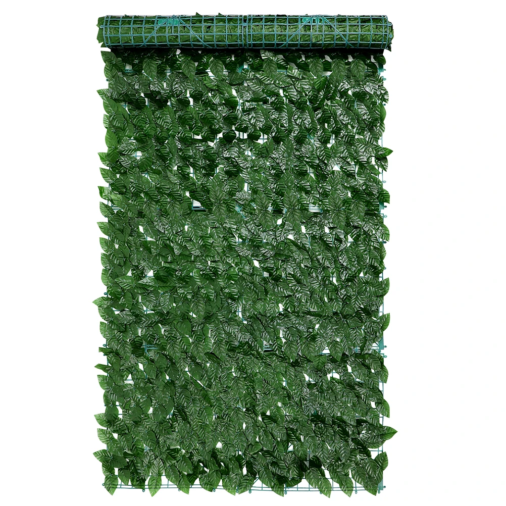 

Artificial Green Plant FenceVivid Leaves Wall Garden Balcony Decoration Plastic Material Practical Durable Thick
