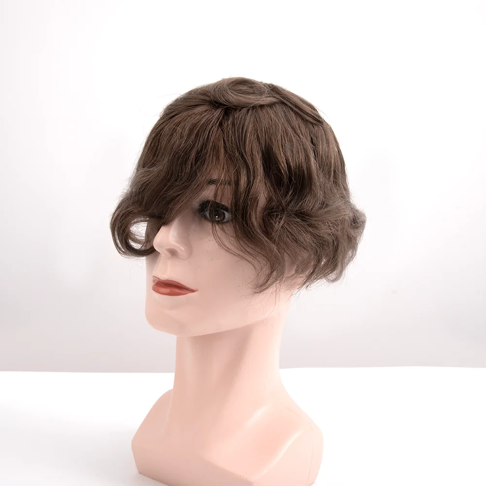 شعر مستعار للرجال من OCK 8*10 - بشرة رفيعة للغاية، قطعة شعر بشري 100%، نظام استبدال شعر رجالي بقاعدة كاملة من البولي يوريثان #6