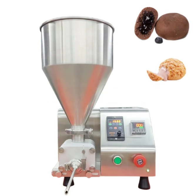Stainless Steel Small Portable Table Top Donut Bread Cake Jam Cheese Cream Filling Injection Machine